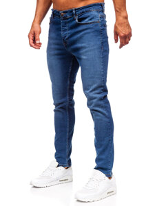 Homme Pantalon en jean slim fit Bleu foncé Bolf 6592