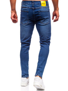 Homme Pantalon en jean slim fit Bleu foncé Bolf 6592