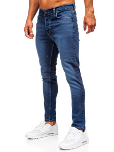 Homme Pantalon en jean slim fit Bleu foncé Bolf 6596