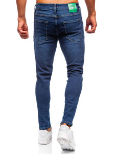 Homme Pantalon en jean slim fit Bleu foncé Bolf 6596