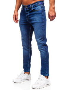 Homme Pantalon en jean slim fit Bleu foncé Bolf 6732