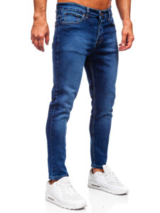 Homme Pantalon en jean slim fit Bleu foncé Bolf 6732