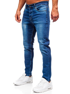 Homme Pantalon en jean slim fit Bleu foncé Bolf 6761