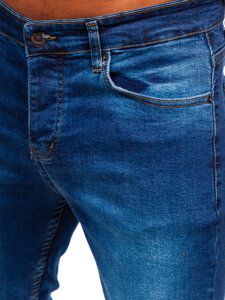 Homme Pantalon en jean slim fit Bleu foncé Bolf 6761