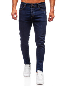 Homme Pantalon en jean slim fit Bleu foncé Bolf 6785