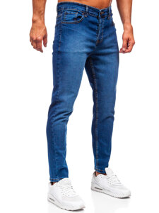 Homme Pantalon en jean slim fit Bleu foncé Bolf 6811