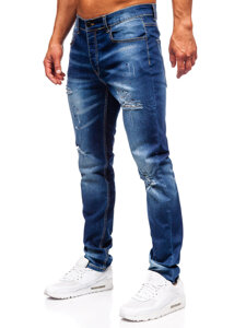 Homme Pantalon en jean slim fit Bleu foncé Bolf MP0170BS