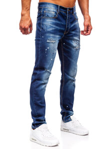 Homme Pantalon en jean slim fit Bleu foncé Bolf MP0170BS