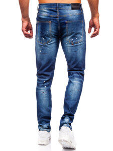 Homme Pantalon en jean slim fit Bleu foncé Bolf MP0170BS