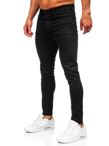 Homme Pantalon en jean slim fit Noir Bolf 6100