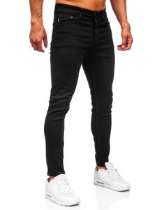 Homme Pantalon en jean slim fit Noir Bolf 6100