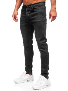 Homme Pantalon en jean slim fit Noir Bolf 6131