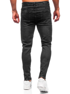 Homme Pantalon en jean slim fit Noir Bolf 6131