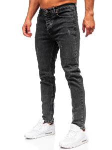 Homme Pantalon en jean slim fit Noir Bolf 6488