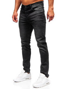 Homme Pantalon en jean slim fit Noir Bolf 6489