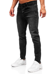 Homme Pantalon en jean slim fit Noir Bolf 6494