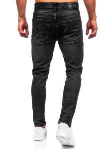 Homme Pantalon en jean slim fit Noir Bolf 6494