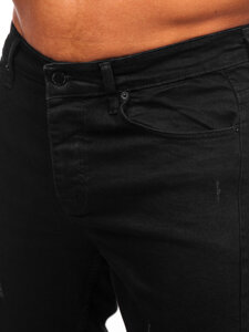 Homme Pantalon en jean slim fit Noir Bolf 6495