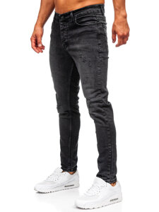 Homme Pantalon en jean slim fit Noir Bolf 6498