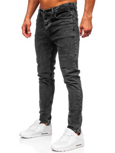 Homme Pantalon en jean slim fit Noir Bolf 6499