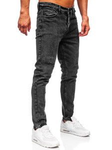 Homme Pantalon en jean slim fit Noir Bolf 6499