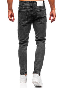 Homme Pantalon en jean slim fit Noir Bolf 6499