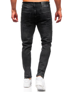 Homme Pantalon en jean slim fit Noir Bolf 6504