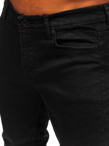 Homme Pantalon en jean slim fit Noir Bolf 6522