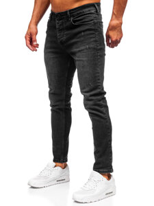 Homme Pantalon en jean slim fit Noir Bolf 6525