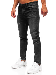 Homme Pantalon en jean slim fit Noir Bolf 6530