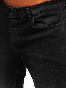 Homme Pantalon en jean slim fit Noir Bolf 6588