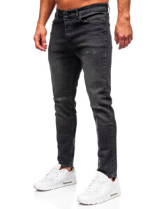 Homme Pantalon en jean slim fit Noir Bolf 6645