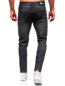 Homme Pantalon en jean slim fit Noir Bolf 6645