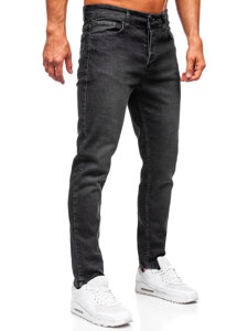 Homme Pantalon en jean slim fit Noir Bolf 6648