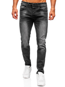 Homme Pantalon en jean slim fit Noir Bolf MP0064N