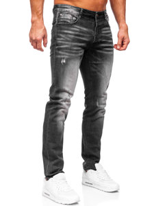 Homme Pantalon en jean slim fit Noir Bolf MP0070N