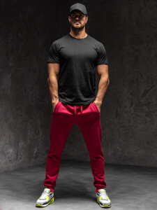 Homme Pantalon jogger Bordeaux Bolf XW01-C