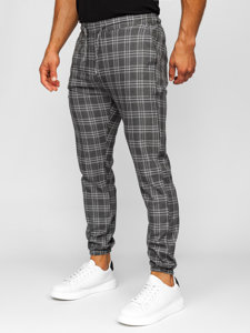 Homme Pantalon jogger à carreaux Graphite Bolf 0067