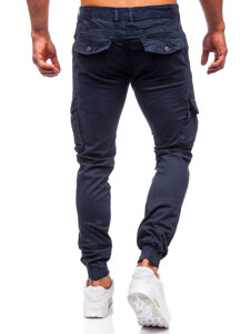 Homme Pantalon jogger cargo Bleu foncé Bolf JM5502