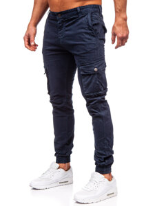 Homme Pantalon jogger cargo Bleu foncé Bolf JM5502