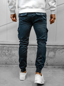 Homme Pantalon jogger cargo Bleu foncé Bolf JM5502A