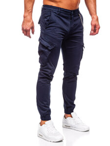 Homme Pantalon jogger cargo Bleu foncé Bolf SK850