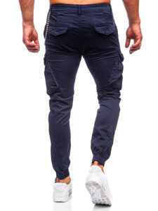 Homme Pantalon jogger cargo Bleu foncé Bolf SK850