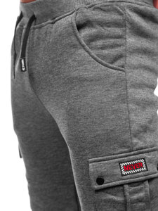 Homme Pantalon jogger cargo Gris Bolf HY-809