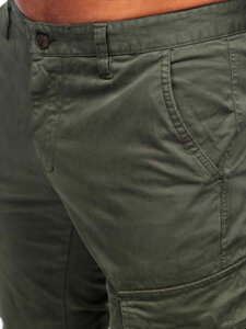 Homme Pantalon jogger cargo Khaki Bolf 77322