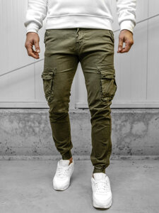 Homme Pantalon jogger cargo Khaki Bolf JM5502A