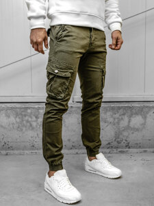 Homme Pantalon jogger cargo Khaki Bolf JM5502A