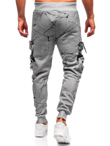 Homme Pantalon jogger cargo chaud Gris Bolf HSS339