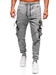 Homme Pantalon jogger cargo chaud Gris Bolf HSS339