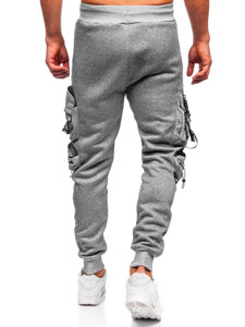 Homme Pantalon jogger cargo chaud Gris Bolf HSS342